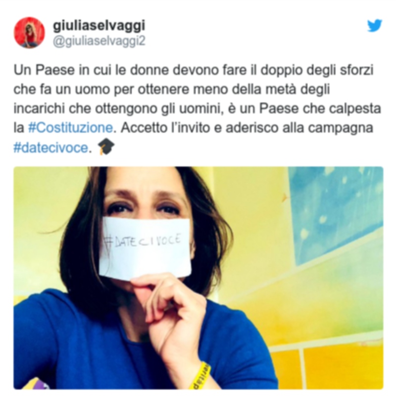 Dateci Voce: Włoszki domagają się głosu w walce Covid-19