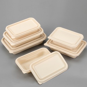 Ekologiczne BPA bezpłatny jednorazowy bento lunch box takaway opakowanie ulegające biodegradacji pojemnik na żywność