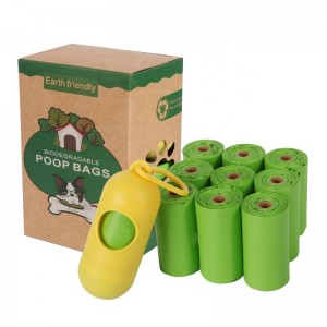 Plastikowe, bez plastiku, całe, kompostowalne, jednorazowe torby na odchody Biodegradowalna skrobia kukurydziana Worki na odchody psów Ekologiczne torby na odchody dla psów