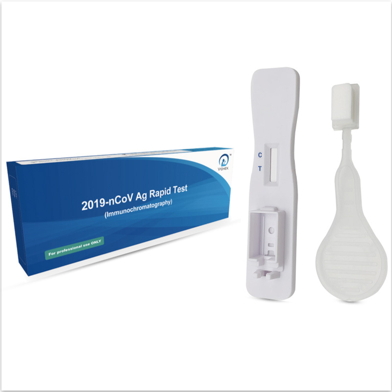 The V-CHEKnic wspólnego;2019-nCoV Ag Rapid Test Kit (immunochromatografia)